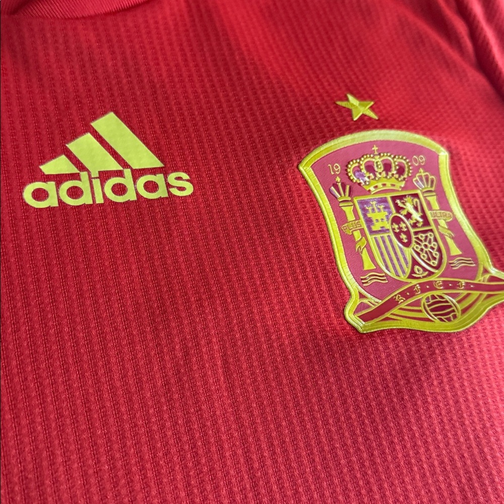 Spain 🇪🇸 #22 Isco 2018 FIFA World Cup Adidas Home Player Edition Jersey - Picture 3 of 9